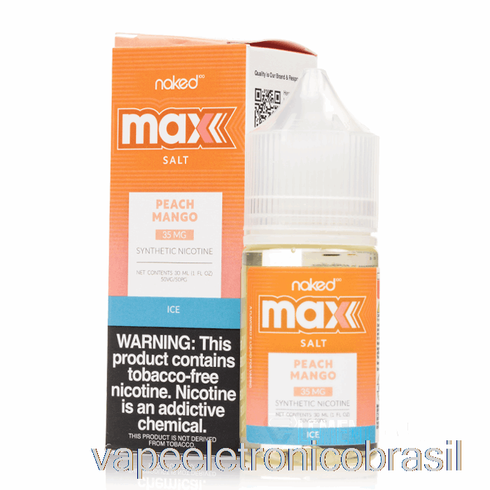 Vape Vaporesso Ice Pêssego Manga - Naked Max Salt - 30ml 35mg